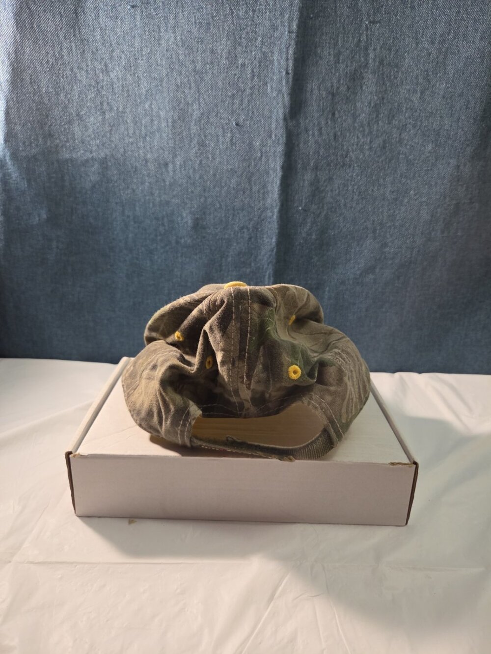 NASCAR Sprint Cup Series Camo Hat Yellow Underbill Adjustable Racing Cap Vintage - Picture 10 of 16